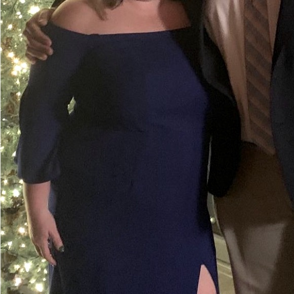 ABS by Allen Schwartz royal blue gown. - Picture 2 of 6